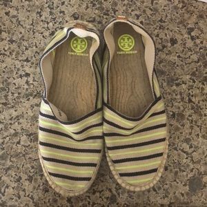 **SOLD** Tory Burch striped espadrilles 9.5